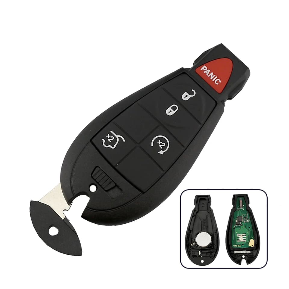 Car Starter | 433Mhz Key Fob with ID46 Chip | For Jeep Dodge Chrysler - Thumbnail 2