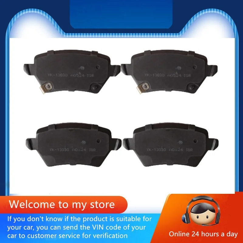 Ceramic Brake Pads | Low-Dust Formula | Front & Rear Replacement Set - Thumbnail 2