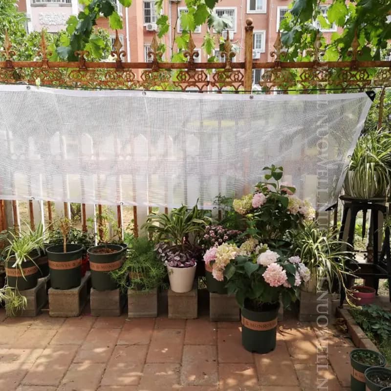 0.33mm Reinforced PE Tarpaulin | Rainproof Shelter Film | Terrace, Balcony & Plant Cover - Thumbnail 6