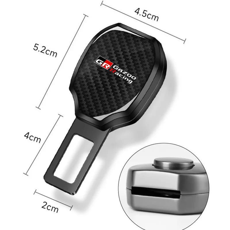 Fiber Seat Belt Extender | For GR Sport Models | Interior Lock Buckle - Thumbnail 6