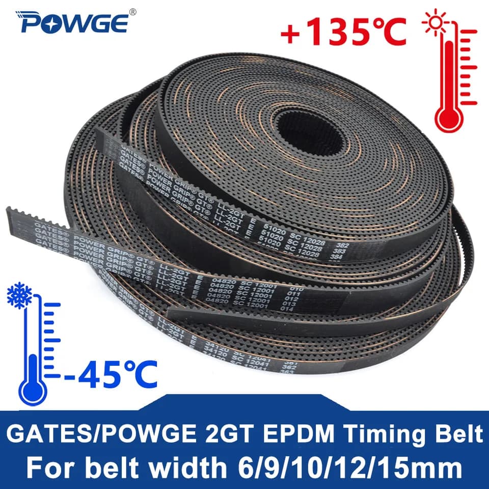 2GT EPDM Timing Belt | -45°C to +135°C | VORON Printer Compatible - Thumbnail 3