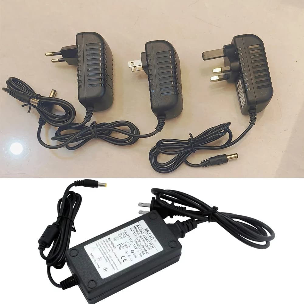 12V DC Power Adapter | 1A-5A LED Strip Driver | AC 110V/220V to 12 Volt Transformer - Thumbnail 2