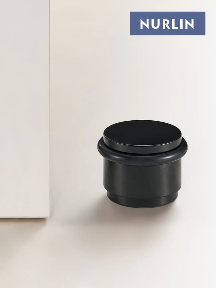 Nurlin Brass Rubber Door Stopper | Heavy Duty | Indoor & Outdoor Use - Thumbnail 5