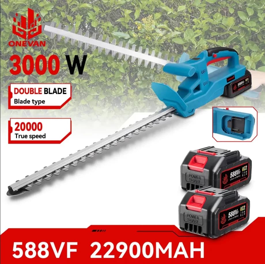 Cordless Hedge Trimmer | 20V Li-ion Power | 20-inch Blade Garden Tool - Thumbnail 3
