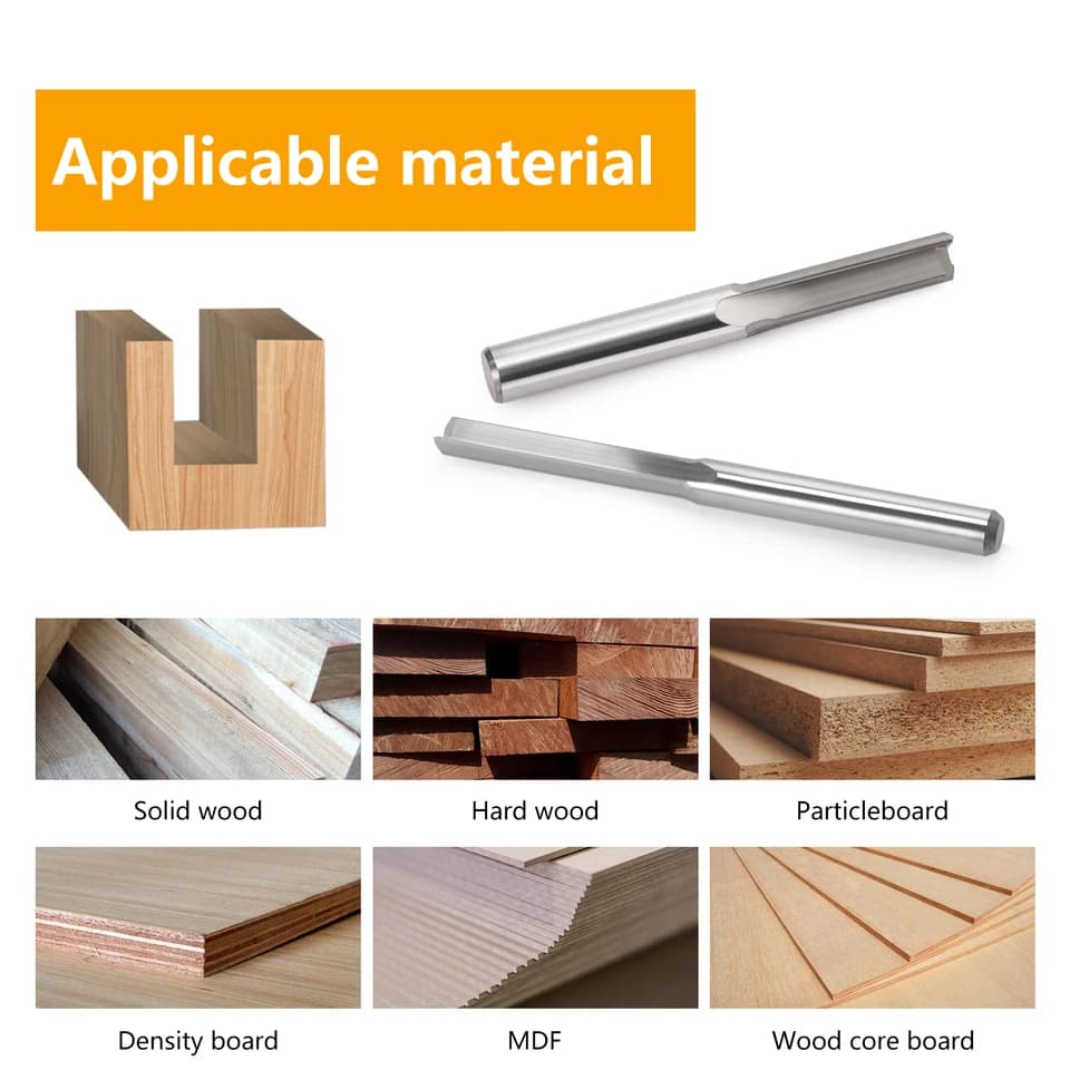 Router Bits | 3.175mm x 22mm Two Flute Straight End Mill | CNC Cutting Tools - Thumbnail 5