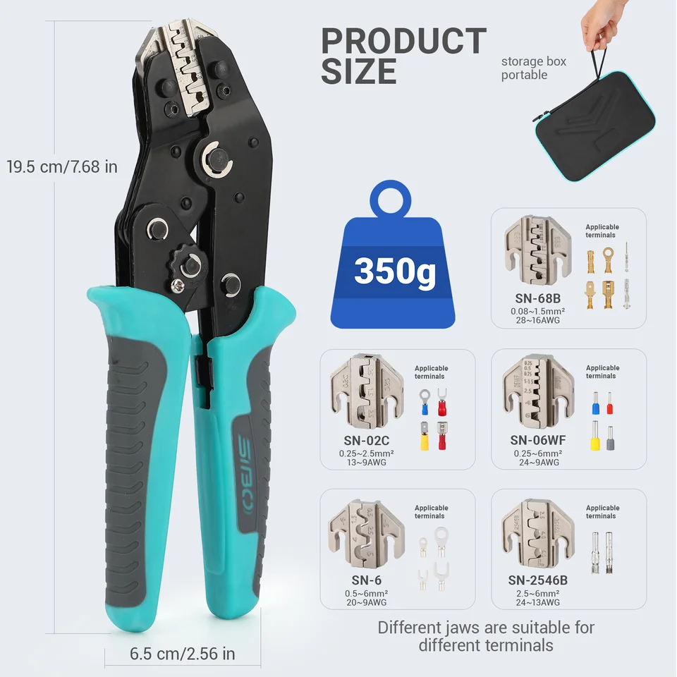 Crimping Tool Kit | Quick-Change Jaws for Non-Insulated & Solar Terminals - Thumbnail 4