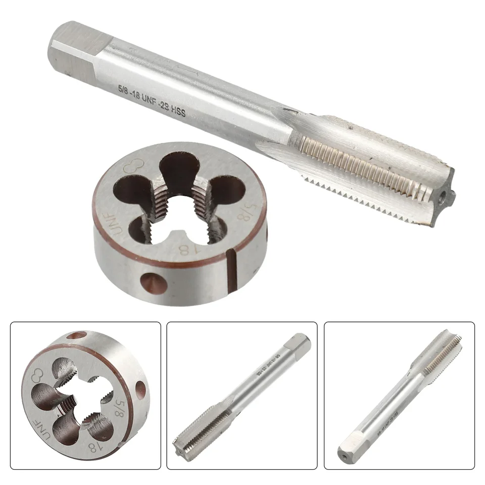 5/8-18 UNF Tap & Die Set | HSS Right Hand Threading Tool | Metalworking & CNC - Thumbnail 6