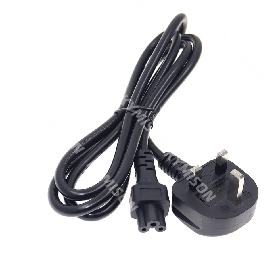 IEC C5 to UK Mains Plug Angled Extension Lead | Laptop/PC Monitor Power | 90 Degree Adapter - Thumbnail 5