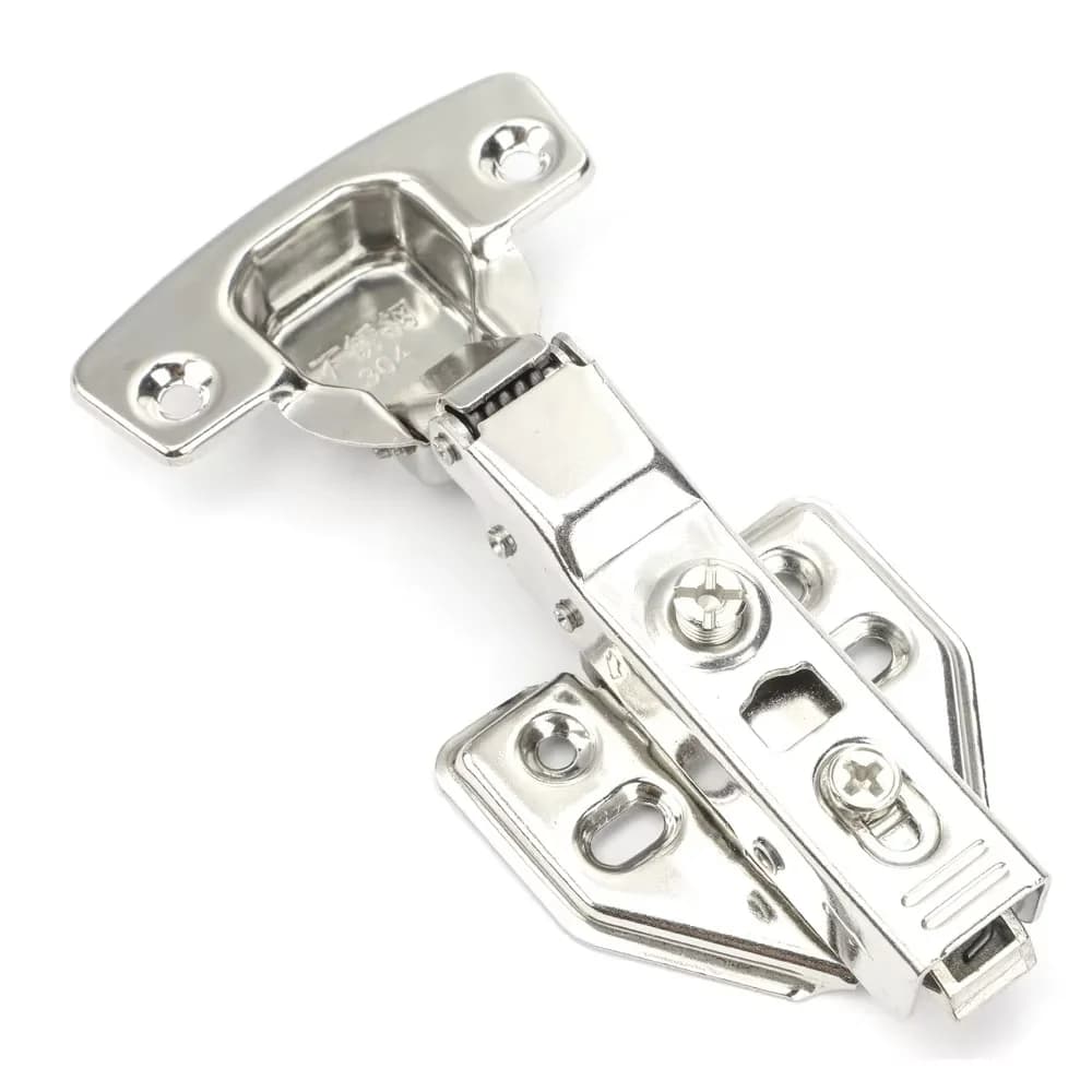 Soft-Close Cabinet Hinges | Polished Stainless Steel | Contemporary Kitchen Bathroom Hardware - Thumbnail 2