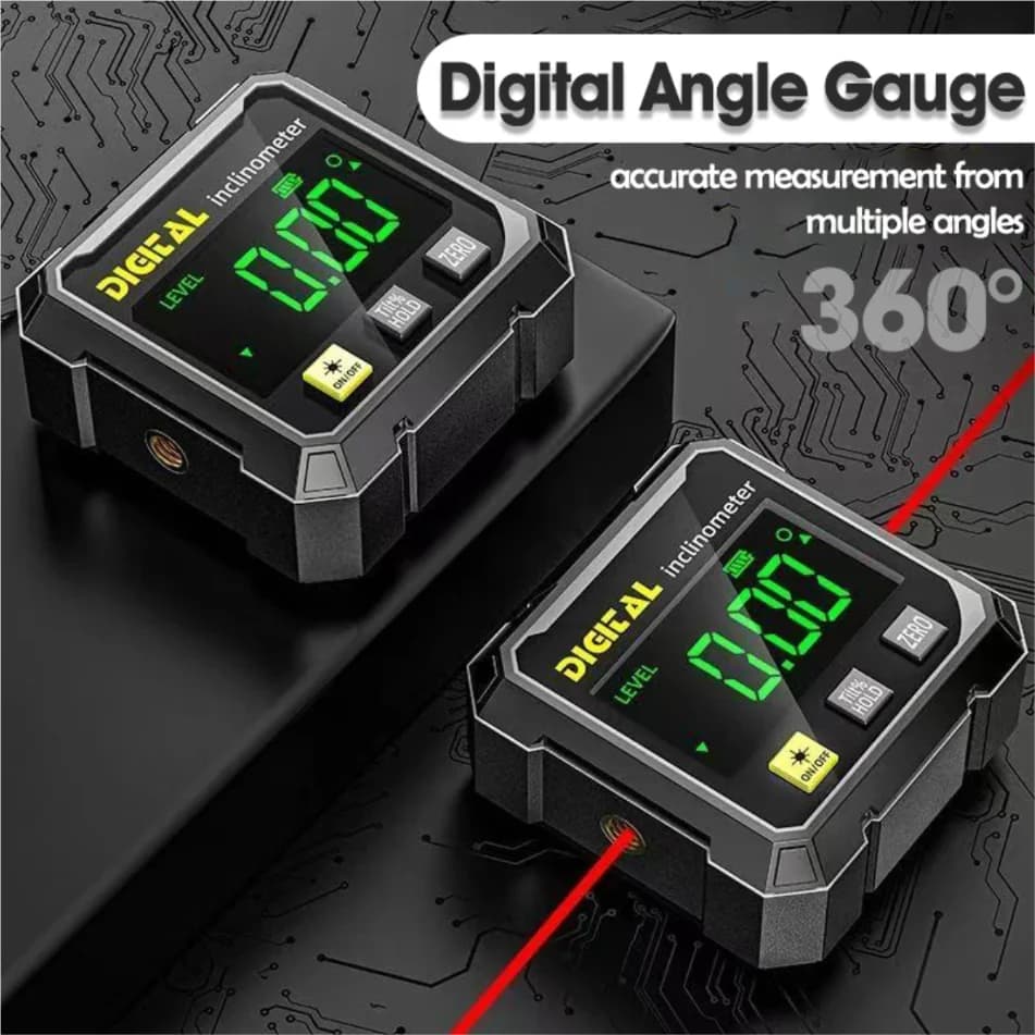 Laser Level Digital Angle Gauge | USB Rechargeable Inclinometer | Geological Dip Measurement - Thumbnail 3