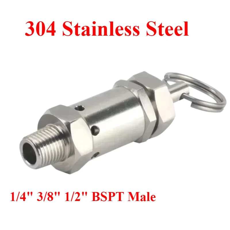 3/4 Pressure Reducing Valve | 304 Stainless Steel | Adjustable for Homebrew - Thumbnail 2