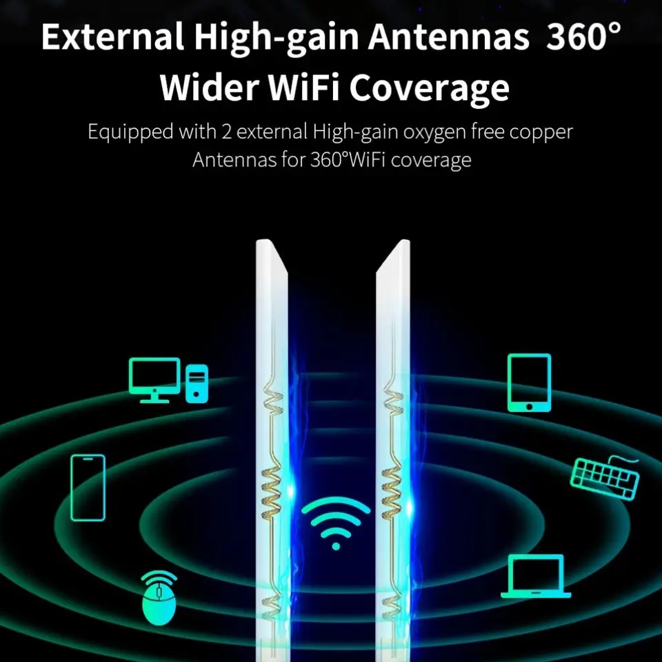 Outdoor WiFi Extender 1200Mbps | Dual-Band 48V PoE Access Point | Long Range Gigabit - Thumbnail 5