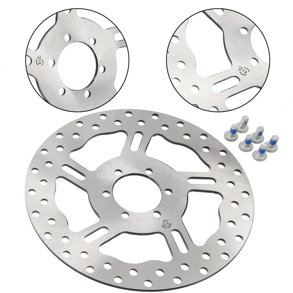 3mm Thickened Electric Bike Brake Rotors | 6-Hole Design | 160mm 170mm Steel - Thumbnail 2
