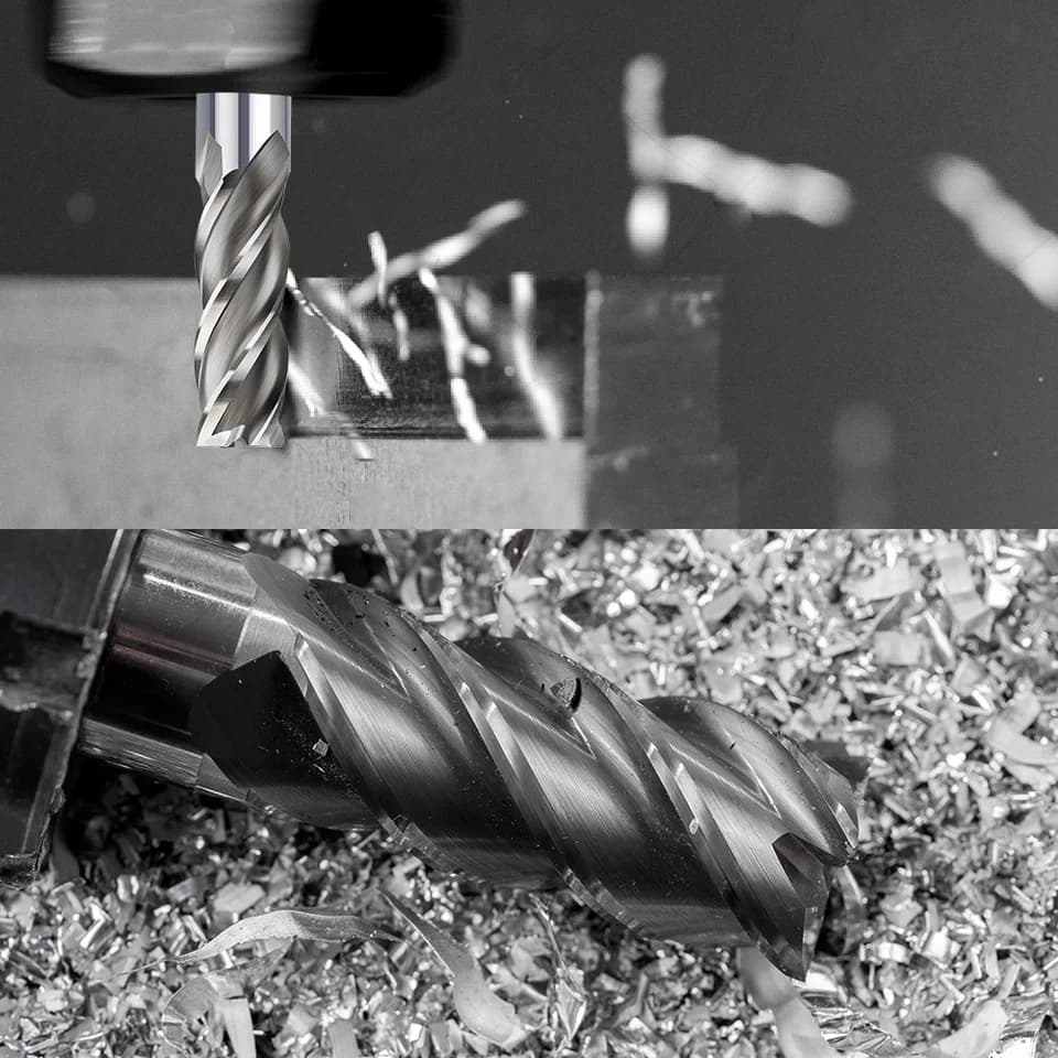 HSS 4 Flute Router Bits | 1.5-13mm End Mill | CNC Metal Cutter - Thumbnail 6