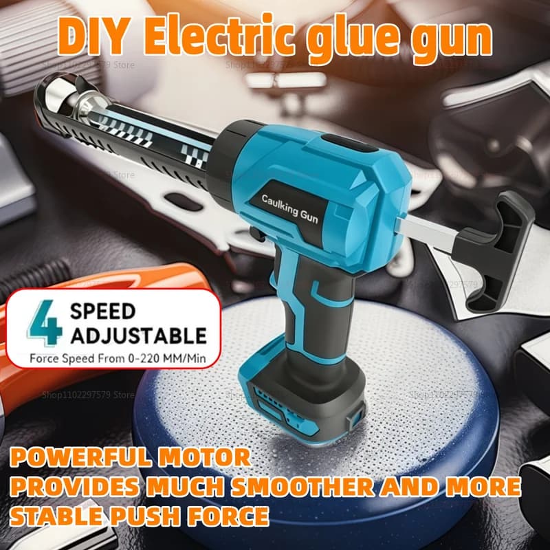 Cordless Battery Sealant Gun | 4 Speeds | Makita 21V Compatible - Thumbnail 3