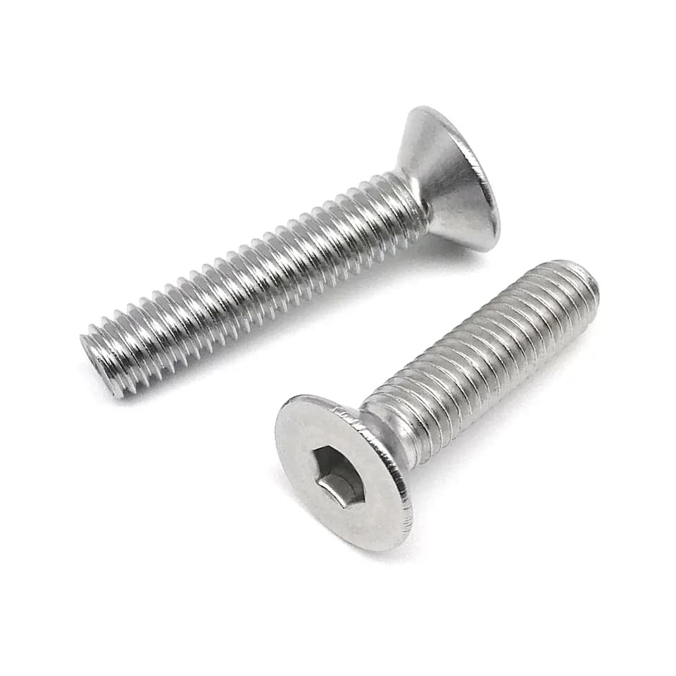 A2 Stainless 304 Steel Countersunk Allen Bolt | DIN7991 M1.6-M8 | Hex Socket Head Screw - Thumbnail 4