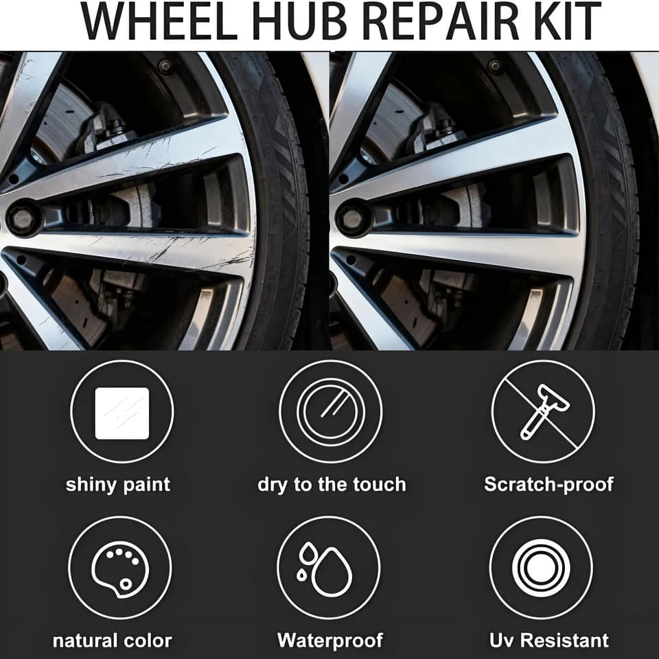 Car Wheel Hub Repair Paste | Scratch Remover & Anti-Rust Gloss | 1-22 Pieces - Thumbnail 4