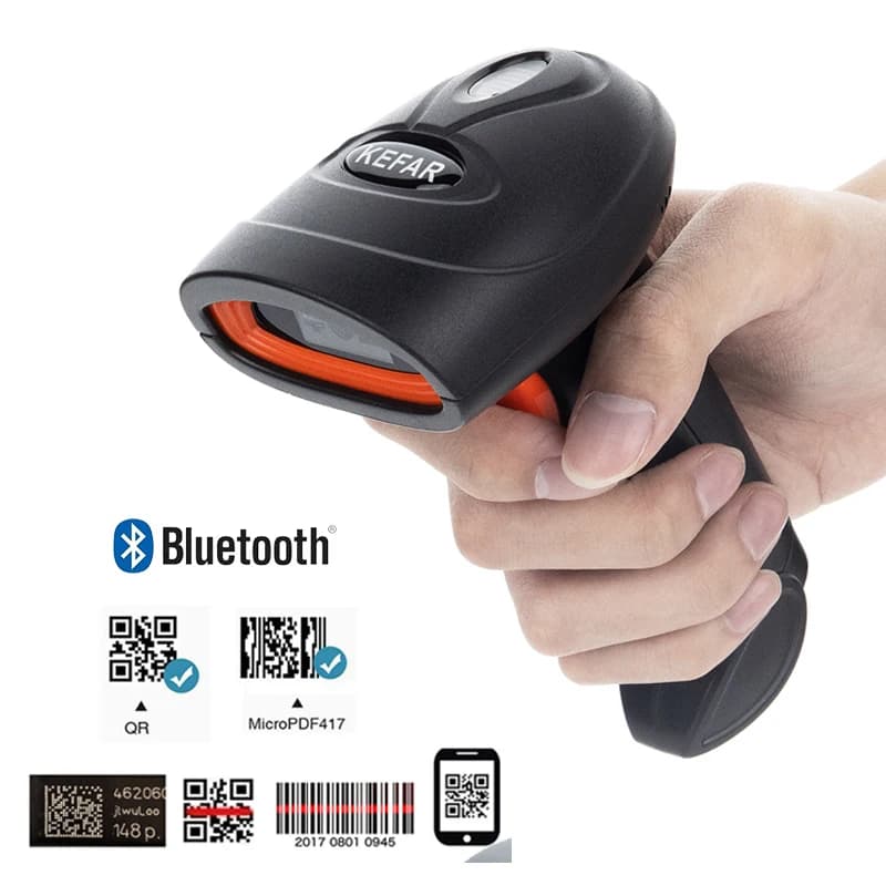 Wireless Barcode Scanner | Bluetooth QR & DM Codes | Handheld for Industrial Use - Thumbnail 7