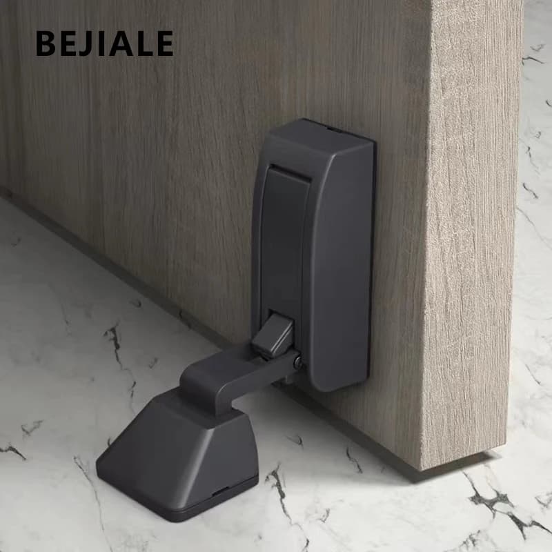 Rubber Door Stopper | Hydraulic Damping Floor Suction | No-Punch Windproof Anti-Collision - Thumbnail 6