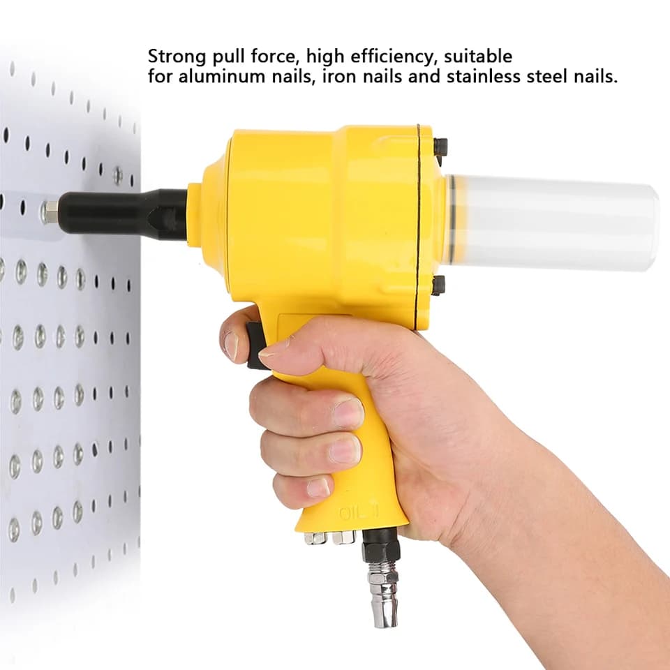 KP-705P Pneumatic Rivet Gun | Pistol Grip | 2.4-4.8mm Rivets - Thumbnail 2