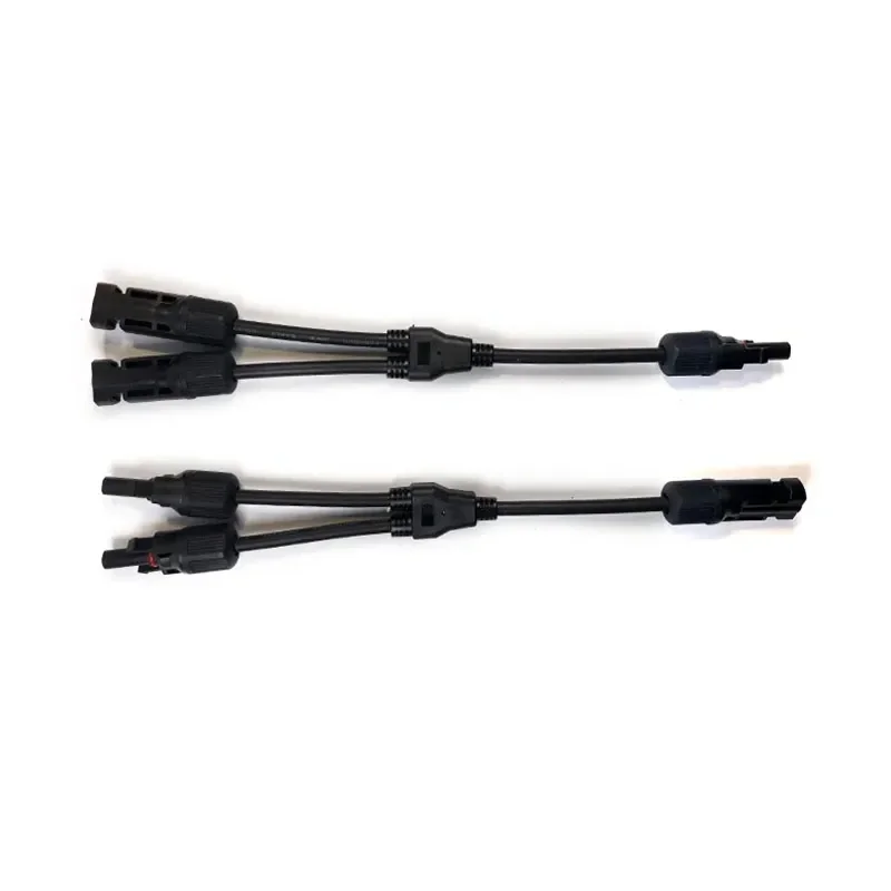30A photovoltaic PV connector Y type adapter, 1000V parallel connection solar panel 1 to 2/3/4 PV plug, not a spark plug socket.