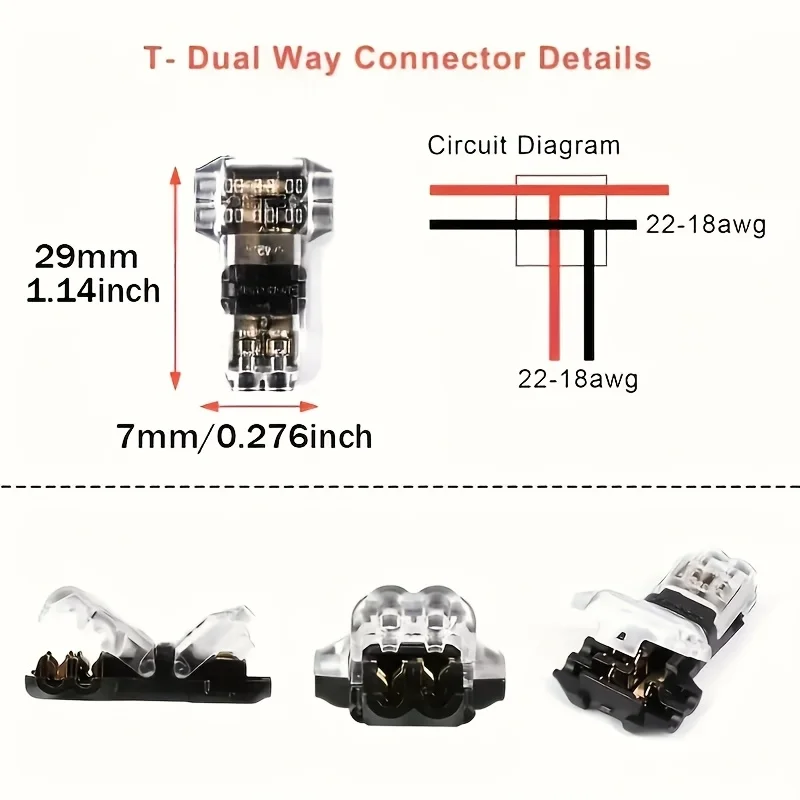 Pan Connector Wiring | T2 Snap-In Joiners | No-Solder Quick-Fit - Thumbnail 4