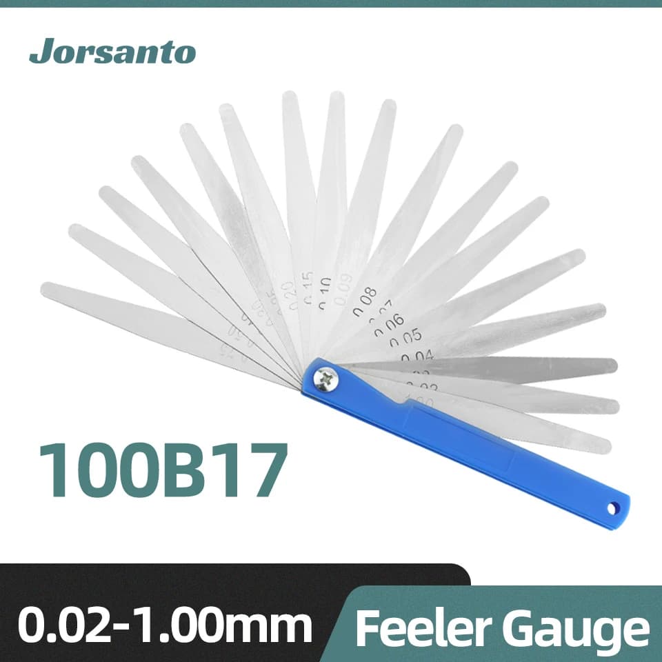 Feeler Gauge Set | Metric 0.02-1.0mm | Engine Valve & Spark Plug Gap Measurement - Professional Grade Tool