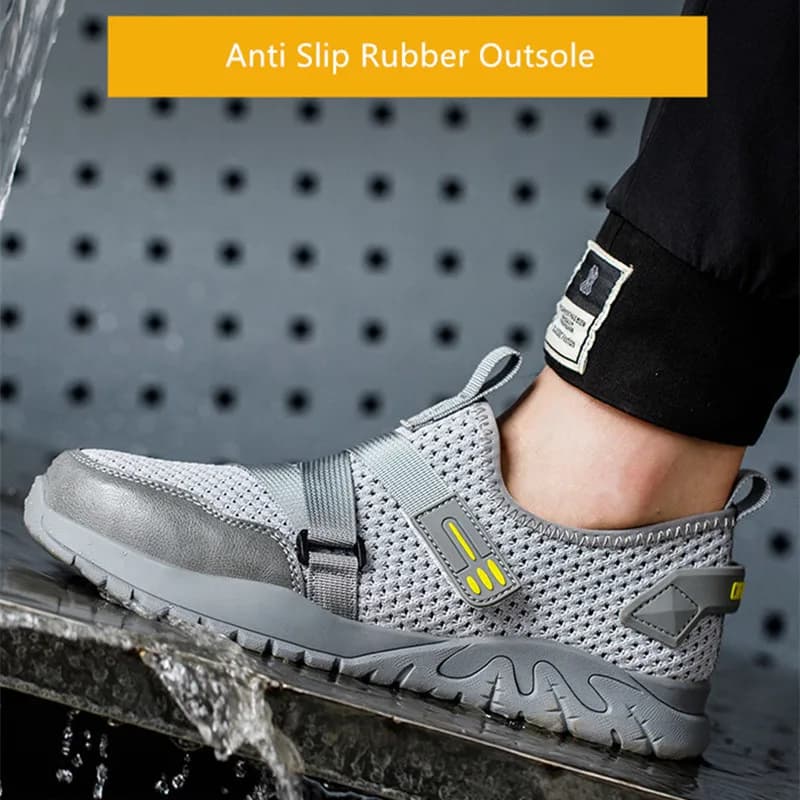 Lightweight Steel Toe Cap Boots | Breathable & Puncture-Resistant | Summer Work Trainers - Thumbnail 6
