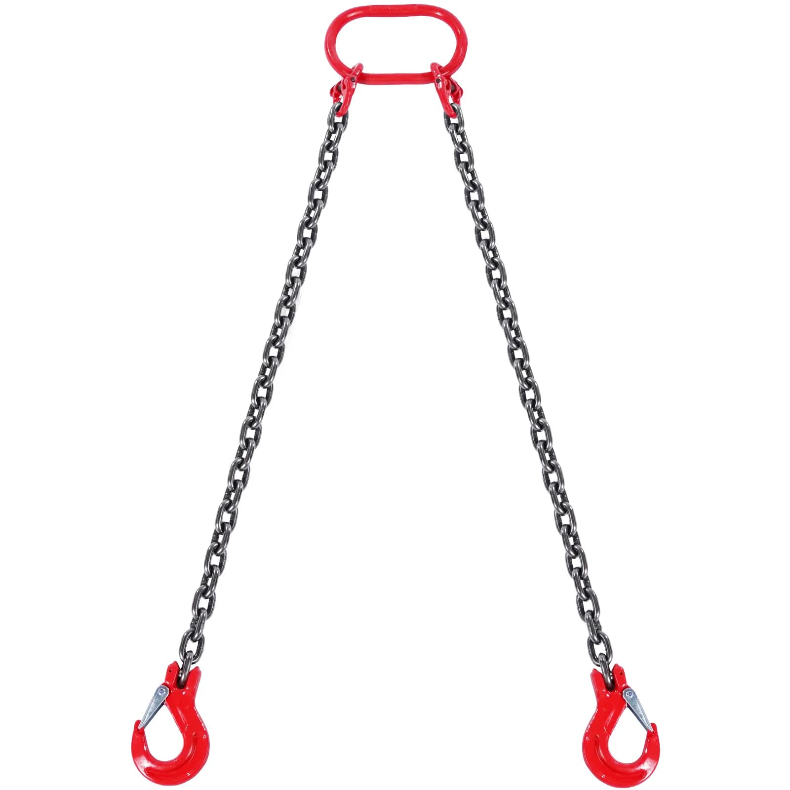 SucceBuy 3T 5ft G80 lifting sling chain with two grab hooks for engine hoists and heavy-duty machinery lifting.