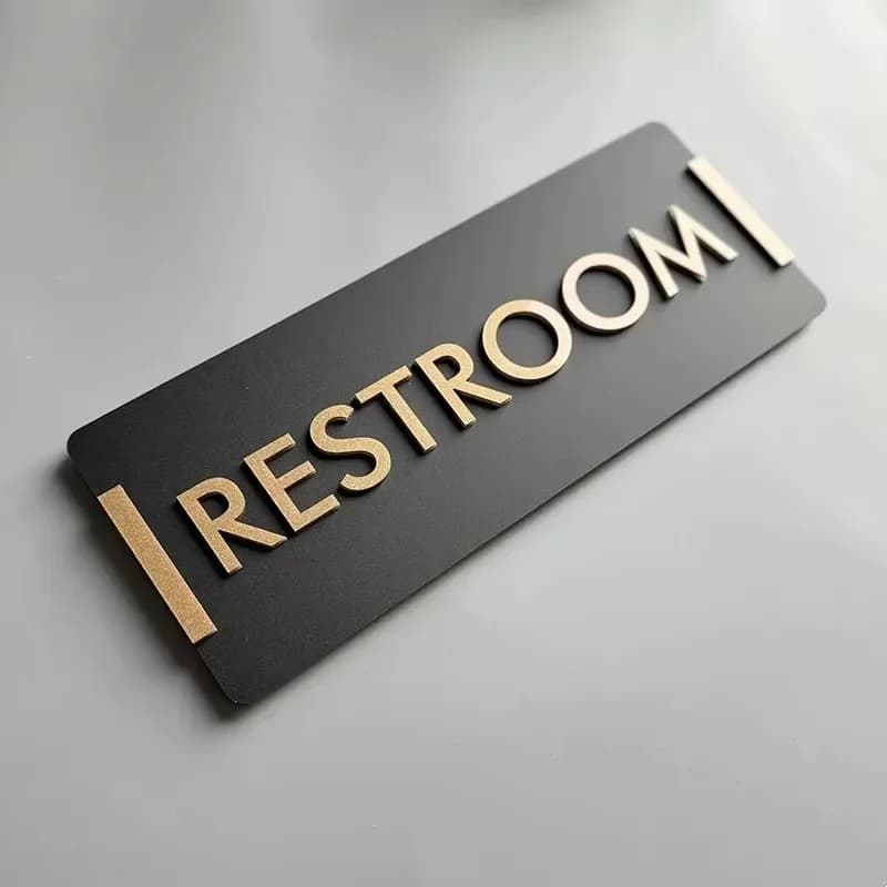 No Smoking Sign | Rectangular Office Indicator | Restroom Warning Plaque - Thumbnail 2