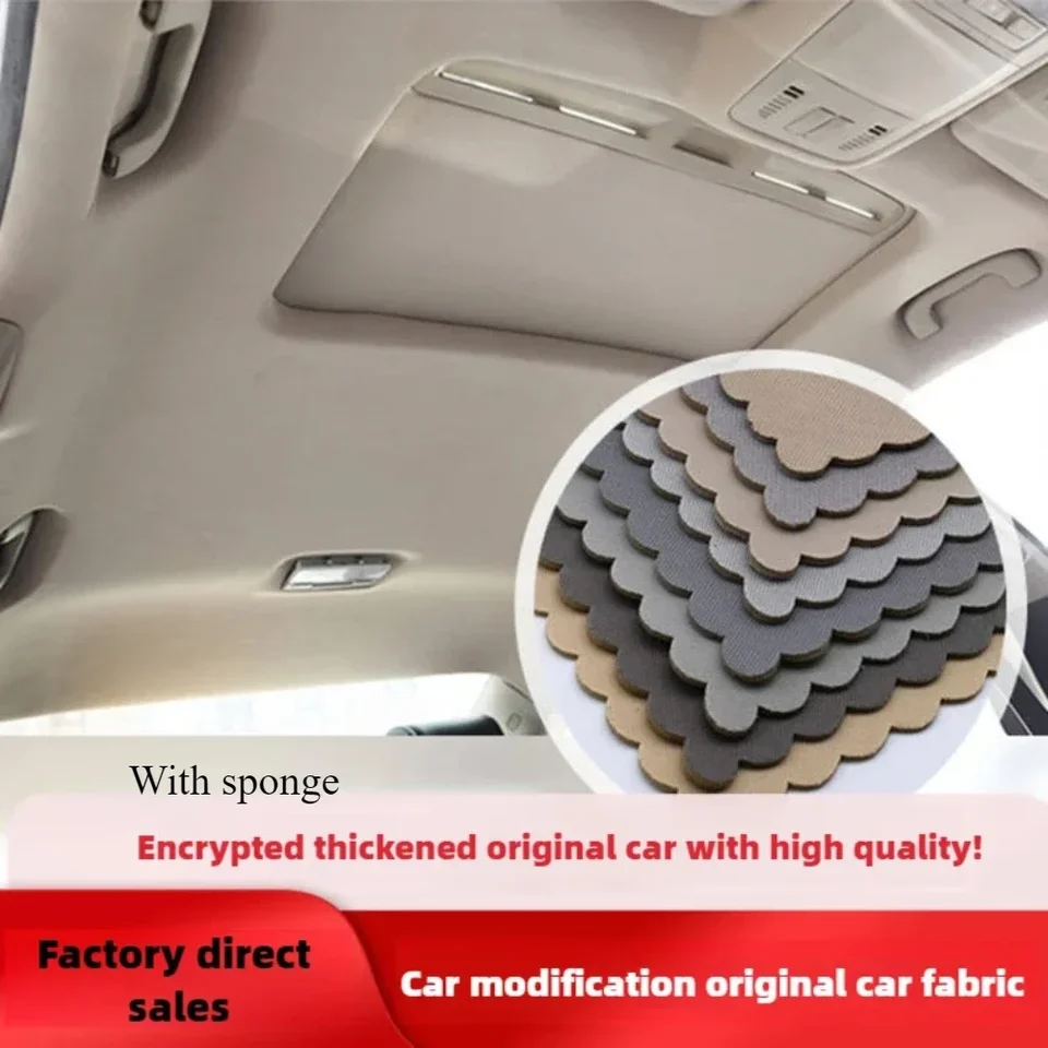 Automotive Headliner Upholstery Material Fabric | Foam Backed | Car Roof Lining Repair - Thumbnail 4