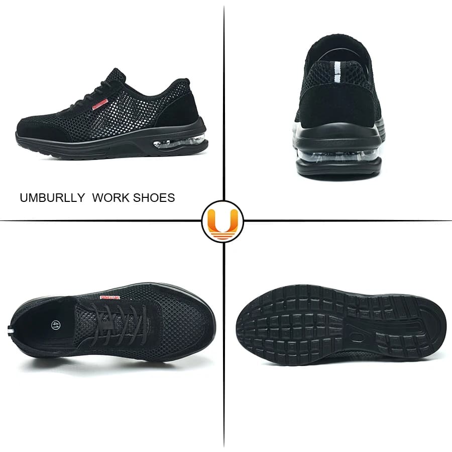 Steel Toe Cap Boots | Breathable Mesh Safety | Puncture Proof Work Shoes - Thumbnail 7
