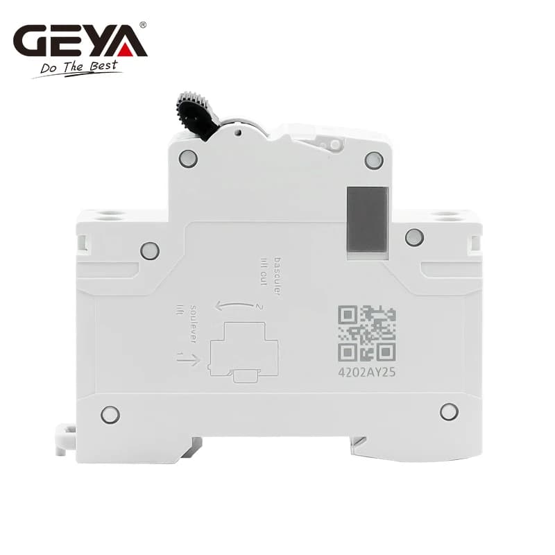 GEYA Miniature Circuit Breaker | 1P+N 6-40A 220V AC | 6kA C/B Curve DIN Rail - Thumbnail 5