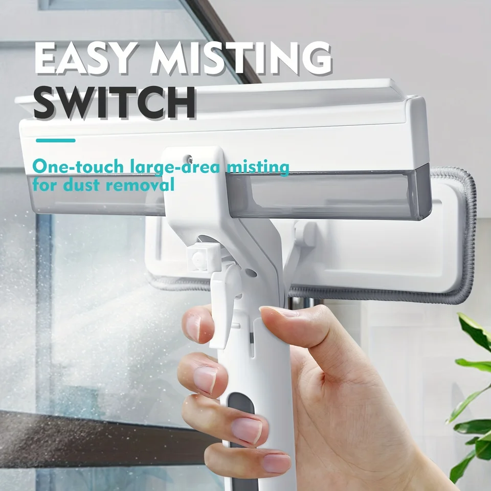 Telescopic Pole for Window Cleaning | Integrated Water Tank & Spray | Wash & Squeegee - Thumbnail 5