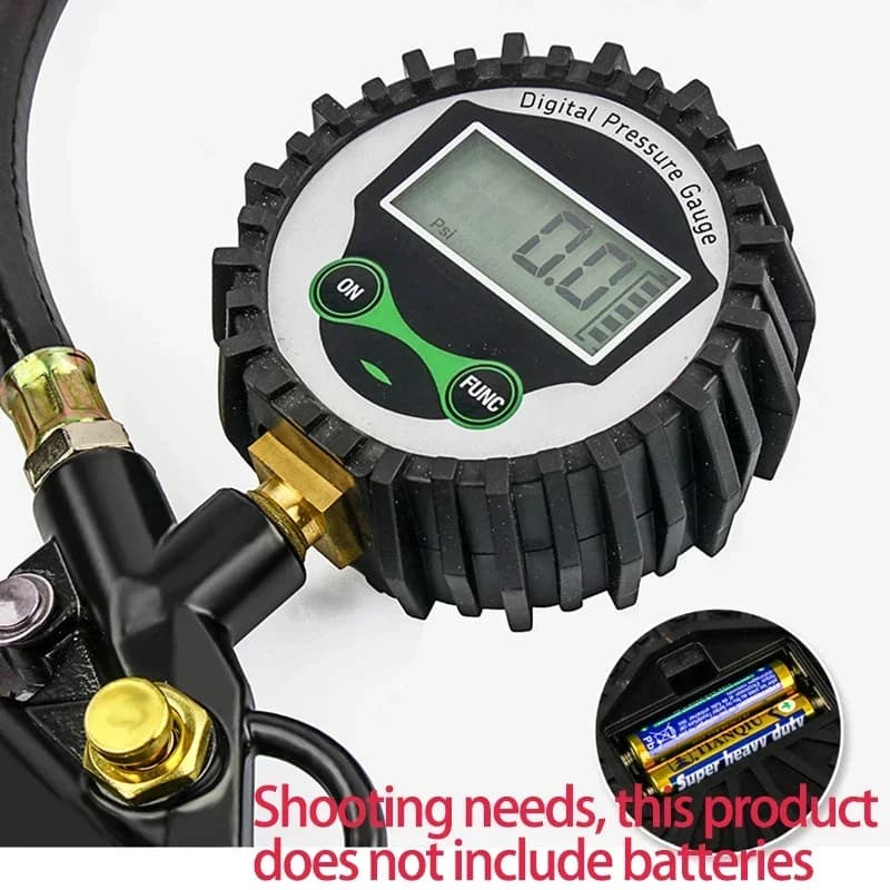 Car Tire Pressure Inflator | Automotive Gauge & Bleeder | 250 PSI - Thumbnail 5