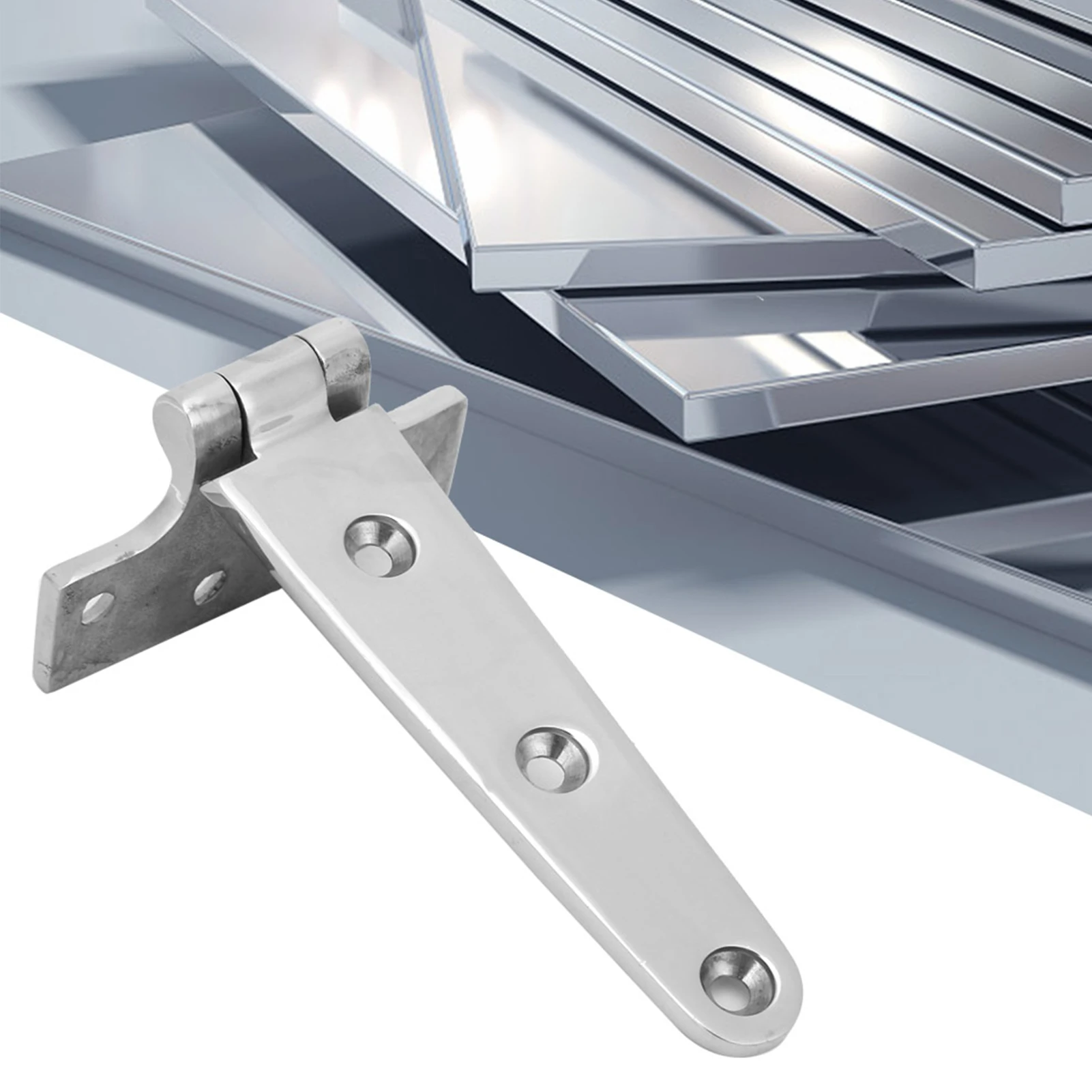 T-Type Door Hinge | Thickened Stainless Steel | Heavy-Duty Gate & Door Hardware 151x75mm - Image 1