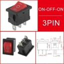Red 3Pin ON-OFF-ON