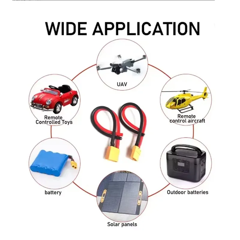 Tap Flexible Connector | XT60 Plug with 14AWG Wire | For RC Lipo - Thumbnail 4