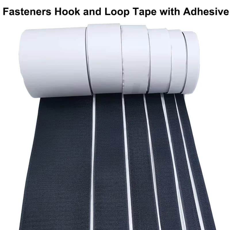 1M Hook and Loop Tape Self Adhesive | Strong Double Sided Sticky | Home, Car & Office Use - Thumbnail 3