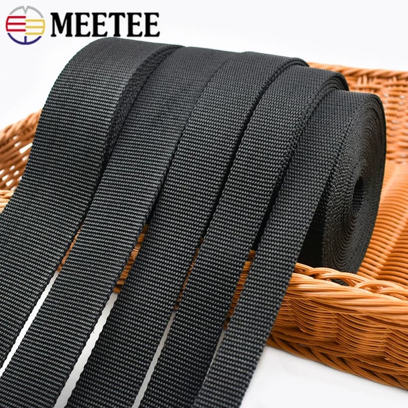 Strap by the Meter | 2mm Thick Black Nylon | 50mm for Belt Repair - Thumbnail 2