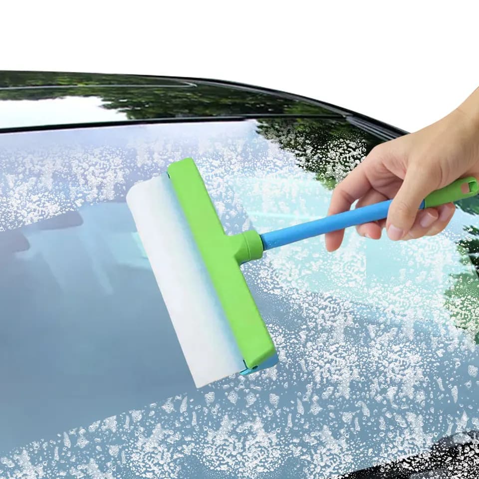 Window Cleaning Kit | 12 Silicone Blade & T-Bar | Shower Glass - Thumbnail 4