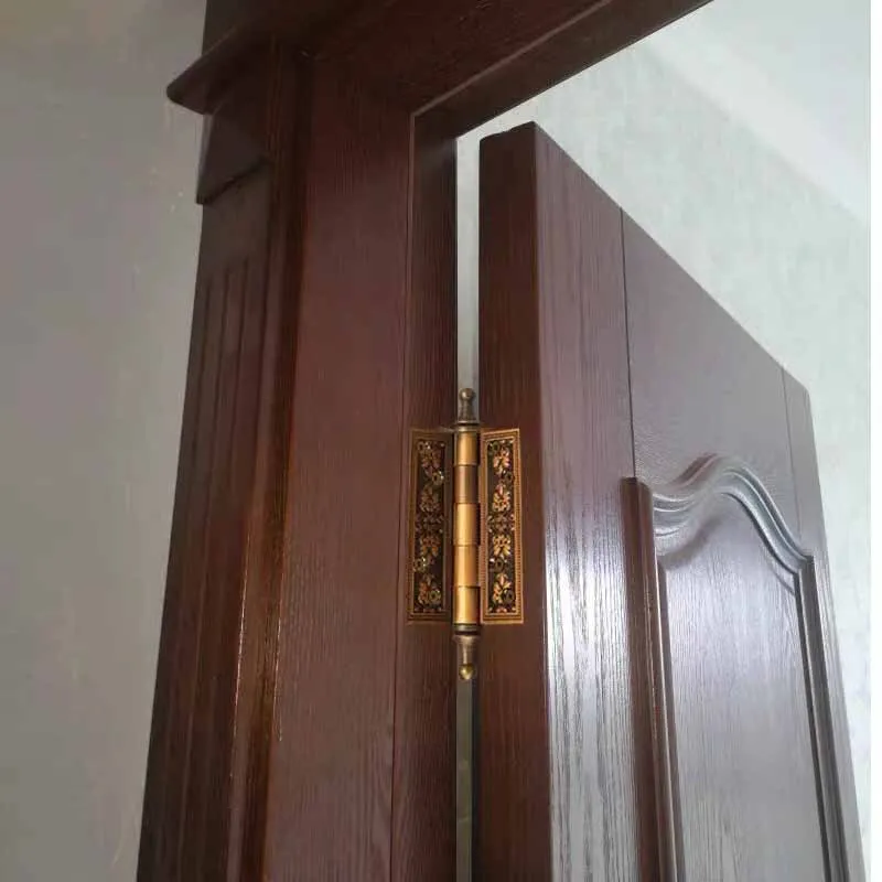 Heavy-Duty Gate Hinges | Solid Brass with Crown Head | Silent Villa Door Use - Thumbnail 6