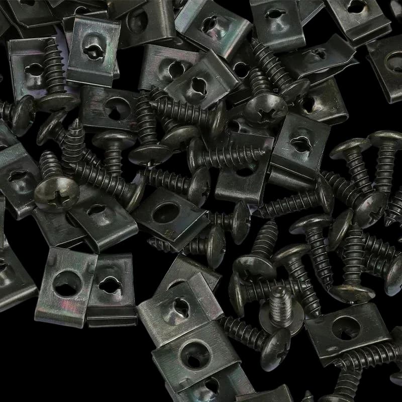 U-Type Self Tapping Screws & Clips Kit | Car Fender & Bumper Fasteners | Industrial Supply - Thumbnail 3
