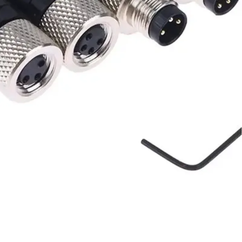 Waterproof Sensor Connector | 3-Pin & 4-Pin Flange Mount | Screw-Lock Industrial Coupling - Image 1