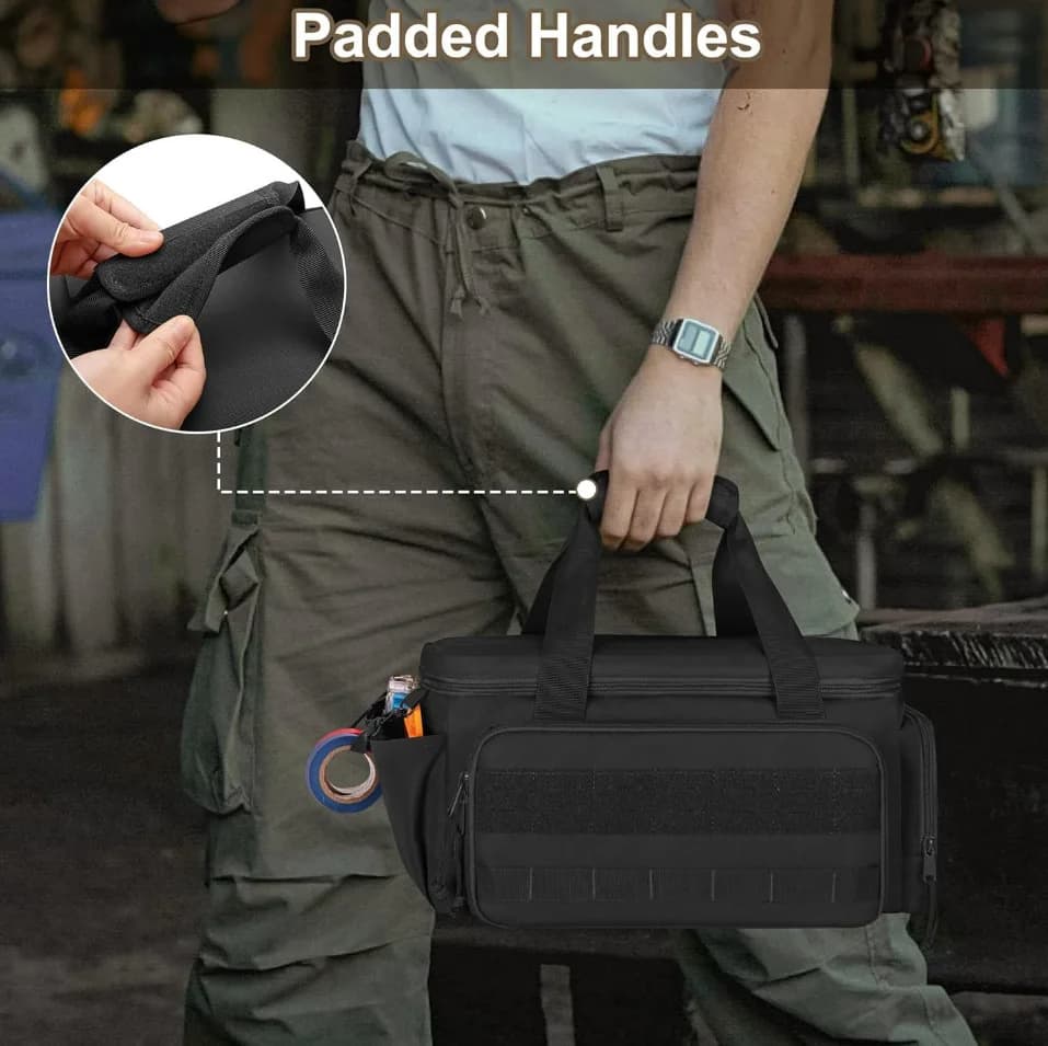 14" Heavy Duty Tool Bag | Multipurpose Work Organiser | Durable Portable Storage - Thumbnail 6