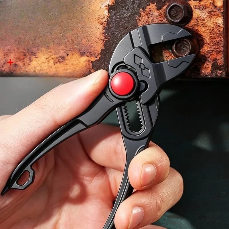 4" Adjustable Water Pump Pliers | Crimping Tool | Plumbing Pipe Wrench - Thumbnail 7