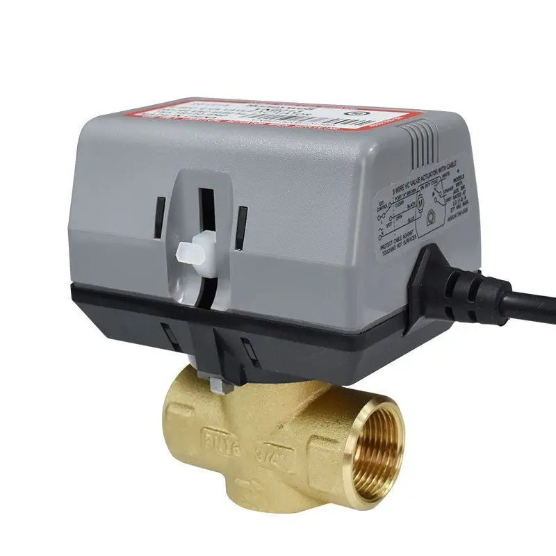 VC6013 Motorised Radiator Valve | 2-Way Brass Shut-off | 1/2" 3/4" 1" AC220V - Thumbnail 3