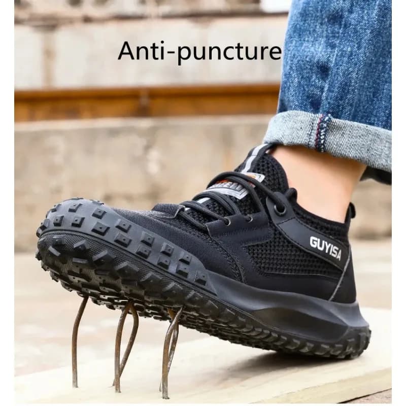 Steel Toe Cap Mens Boots | Breathable Safety Trainers | Summer Work Footwear - Thumbnail 5