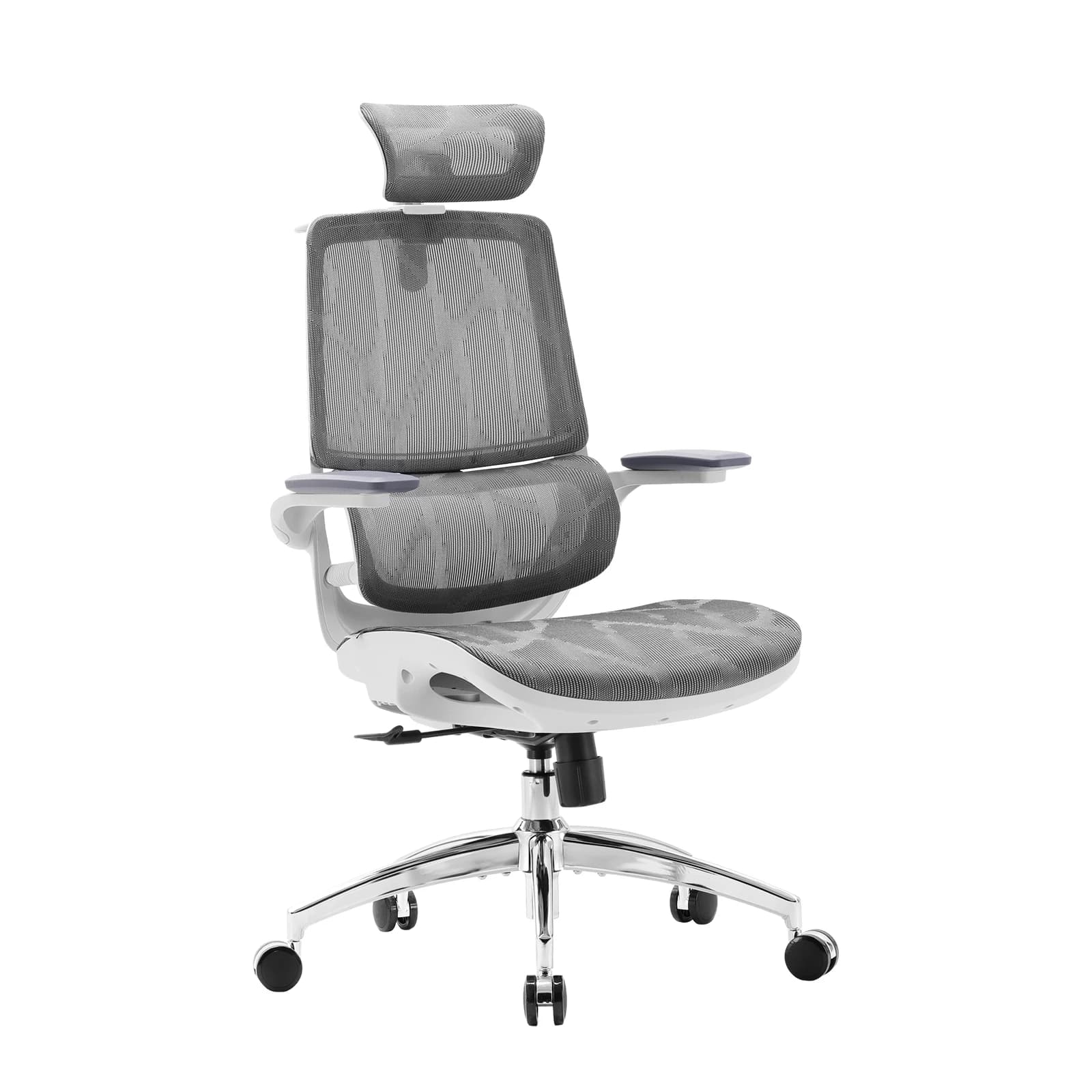 SIHOO M59AS ergonomic office chair with 3D flip-up armrests, adjustable 3D headrest, lumbar support, and customizable seat height for all-day comfort.