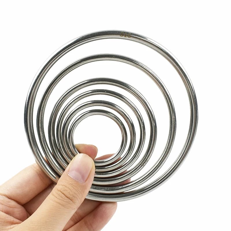 D Rings | Stainless Steel O-Ring Carabiner | 15-100mm Backpack Hook - Thumbnail 2